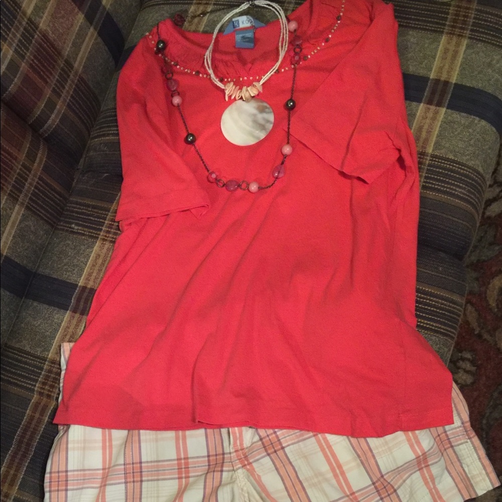 Causal short set with/or with out jewelry!